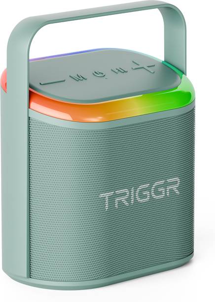 TRIGGR Roar 20 with RGB Lights, Metal Mesh, TWS & FM Mode, 7H Playtime, BT v5.4,20W 20 W Bluetooth Speaker