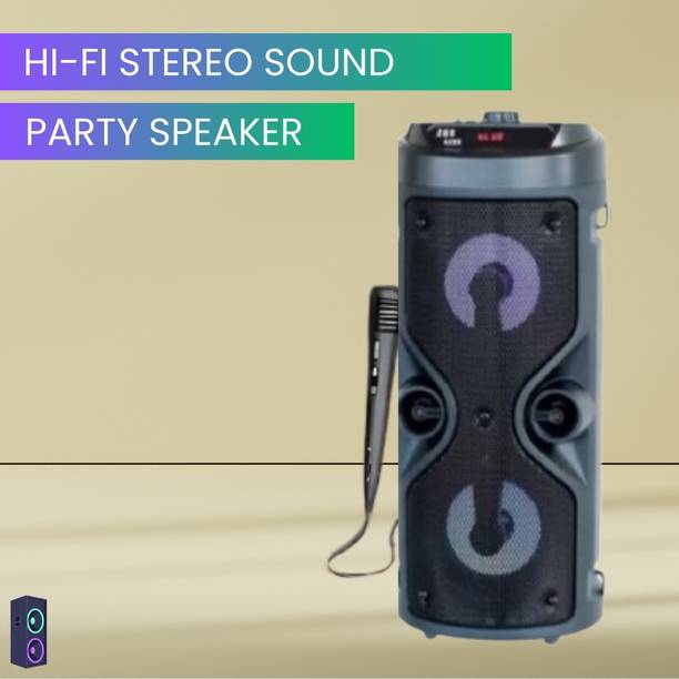 YAROH 4210 (WIRELESS BLUETOOTH TOWER SPEAKER) Stereo Sound Quality With wired MicQ91 30 W Bluetooth Tower Speaker