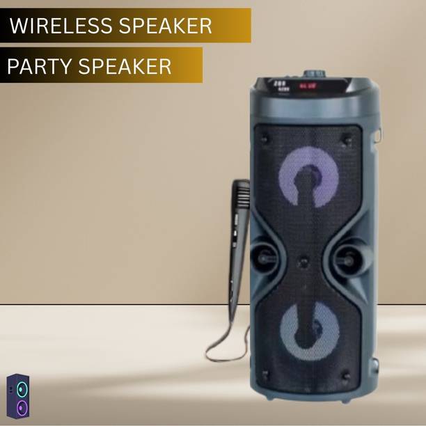 GUGGU 4210 (WIRELESS BLUETOOTH TOWER SPEAKER) Stereo Sound Quality With wired MicI341 30 W Bluetooth Tower Speaker