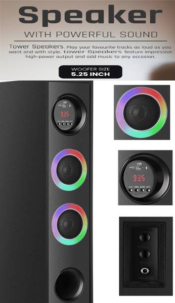 QuillQuarry PS2-C 100 W Bluetooth Tower Speaker