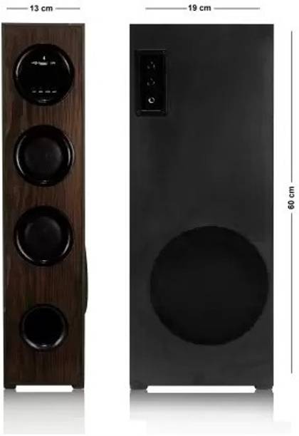 Quaranel home theatre Dancing Ring 100 W Bluetooth Tower Speaker