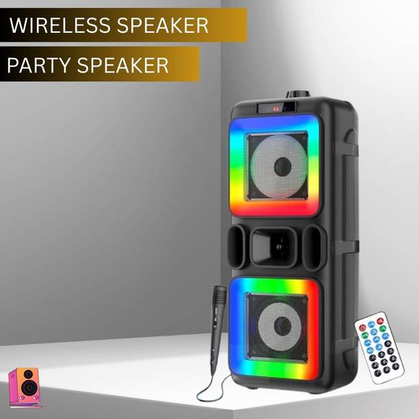 YAROH Pushpa (WIRELESS BLUETOOTH TOWER SPEAKER) Crystal Clear Sound With RGB LightW341 40 W Bluetooth Tower Speaker