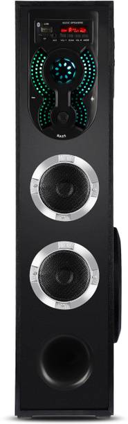 Qcluellu 4KJ=FG TOWER SPEAKER DJ Sound Stereo bass Built-in FM 80 W Bluetooth Tower Speaker
