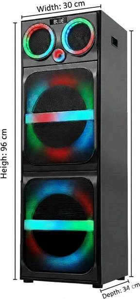 वेस्टन Double 10 inch woofer 38 inch MOSFET Khalnayak DJ Tower With coreless Mic 300 W ब्लूटूथ