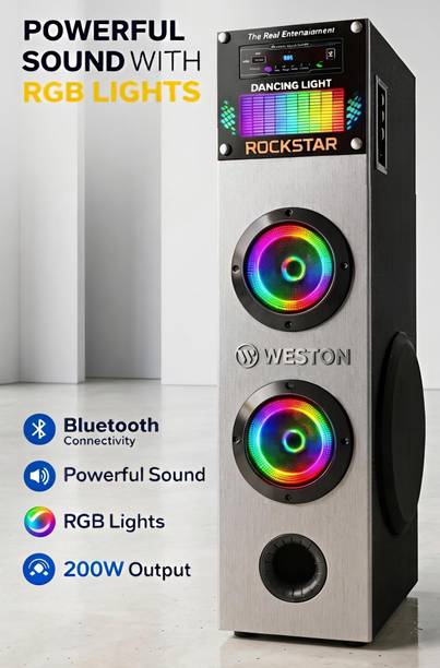 weston Rockstar 28 inch hight 8 inch woffer 160 W Bluetooth Tower Speaker