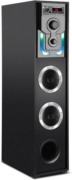 Qcluellu FDR =FG TOWER SPEAKER DJ Sound Stereo bass Built-in FM 80 W Bluetooth Tower Speaker