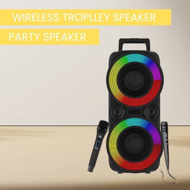 GUGGU Rambo (BLUETOOTH TROLLEY SPEAKER) Deep Bass Sound With Wireless & Wired MicLB198 100 W Bluetooth Tower Speaker