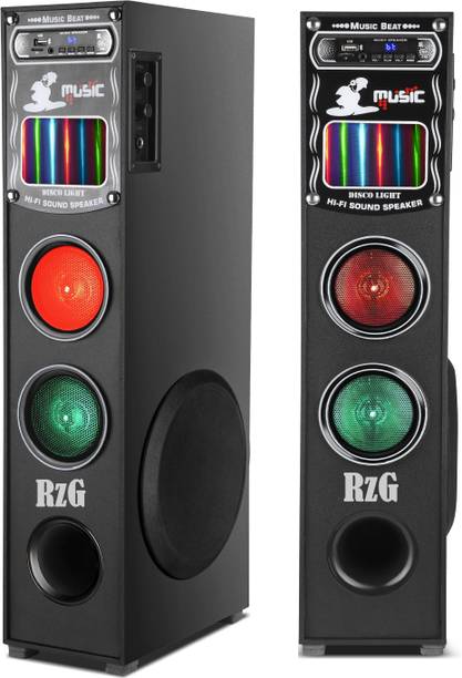 RZG Dj Sound Music system with RGB Lights Home theater 120 W Bluetooth Tower Speaker