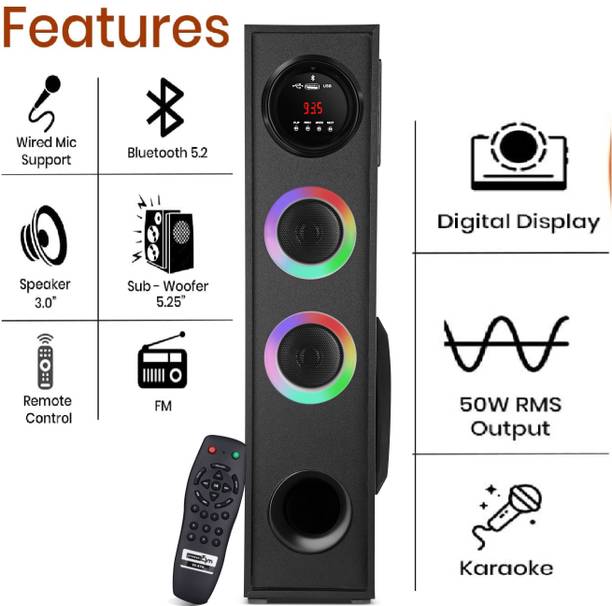 Quaranel XC-3/SJ 100 W Bluetooth Tower Speaker