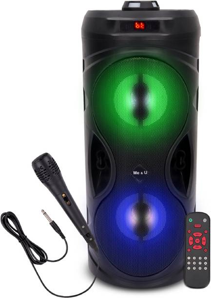 ME&U Musical Powerhouse Pro Bluetooth TWS Support Mic RGB light FM USB AUX 40 W Bluetooth Tower Speaker