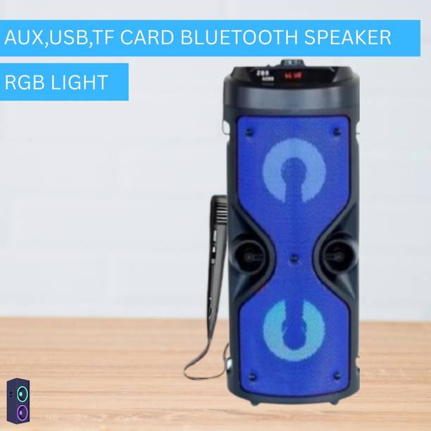 GUGGU 4210 (WIRELESS BLUETOOTH TOWER SPEAKER) Stereo Sound Quality With wired MicI55 30 W Bluetooth Tower Speaker