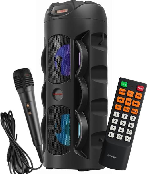 SOUTHTECH Party Speaker | 12H Playtime |USB/SD/AUX | 4800 mAh Battery|Type C, 40 W Bluetooth Tower Speaker