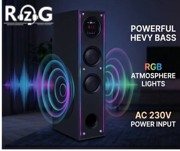 RZG ThunderBoom Music System Sound Home theater Box 120 W Bluetooth Tower Speaker