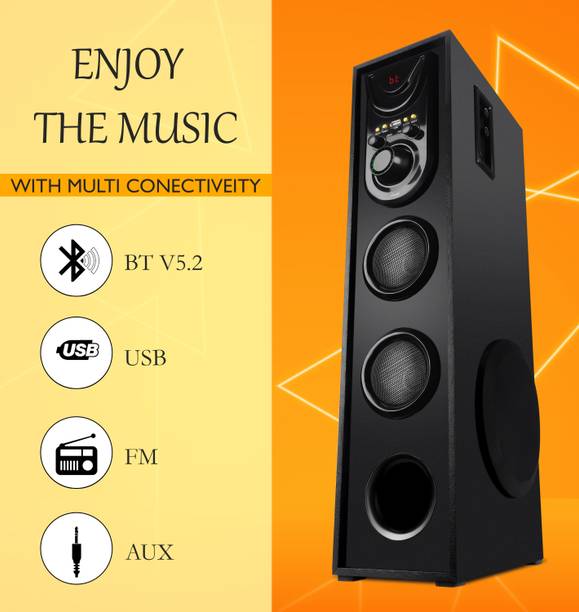 QuillQuarry Q-84743 Tower Speaker/Home Theatre With Subwoofer, Karaoke Support Aux, FM, USB 100 W Bluetooth Tower Speaker