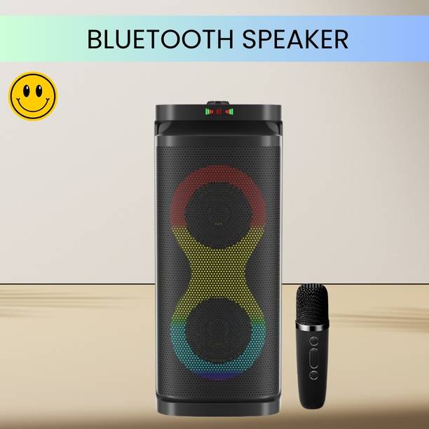 FRONY A1 (PORTABLE WIRELESS PARTY SPEAKER)With Wireless Karaoke Mic& Hi Bass SoundB107 40 W Bluetooth Tower Speaker