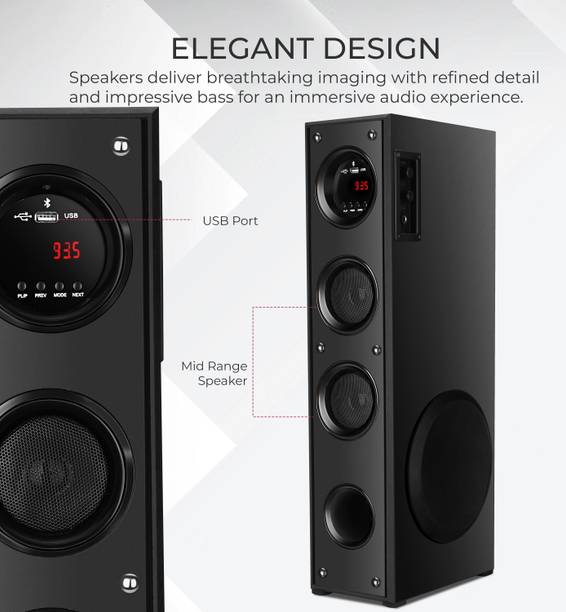 QuillQuarry T5-9MJ Superior quality best Bass 100 W Bluetooth Tower Speaker