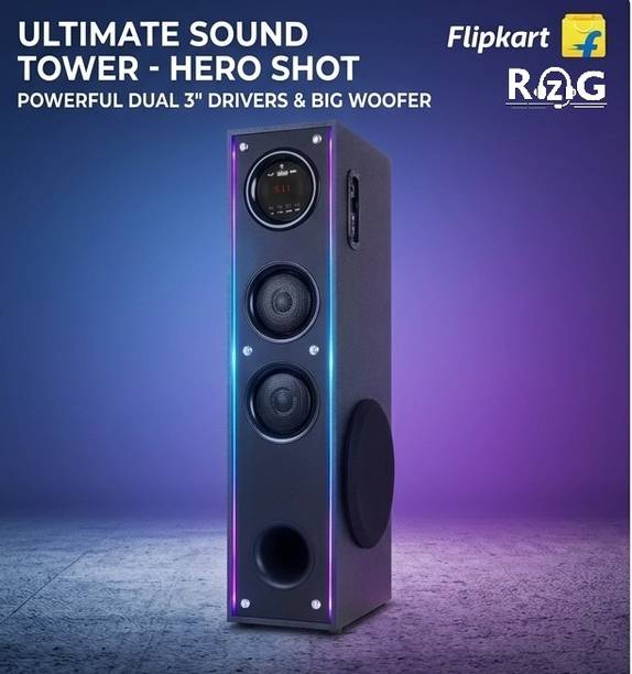 RZG BASS TITAN X525 Pro 2 Music System Sound Home theater Box 120 W Bluetooth Tower Speaker
