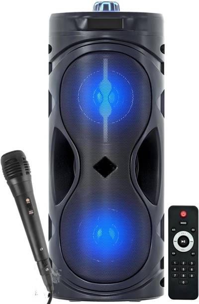 ME&U BahuBali PartyBox WITH FM USB AUX BLUETOOTH KARAOKE WIRED MIC RGB LIGHT 40 W Bluetooth Tower Speaker