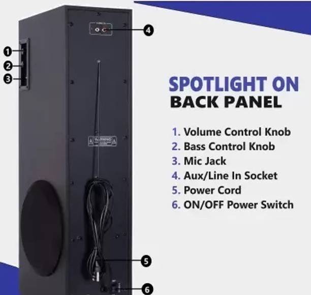 QuillQuarry NH-98/JM 100 W Bluetooth Tower Speaker