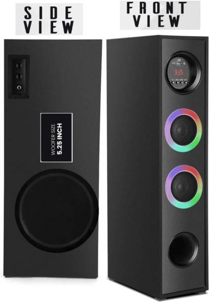RZG 7HV-Tower Multimedia Speaker System Remote Control With Subwooofer 120 W Bluetooth Tower Speaker