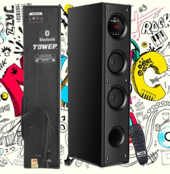 Quaranel WE43 Wireless Bluetooth Speaker With USB /FM 100 W Bluetooth Tower Speaker