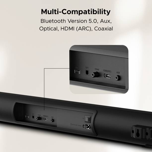 boAt Aavante Bar 1850D with Dolby Audio, Wireless Subwoofer & EQ Modes 220 W Bluetooth Soundbar