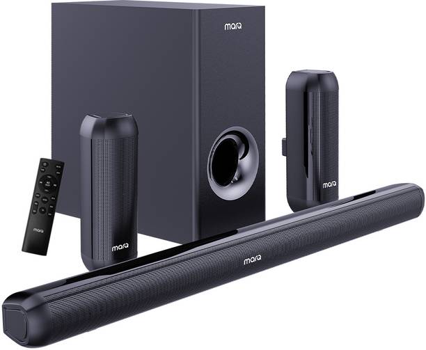 MarQ by Flipkart Thunder 350, 350 Watts, 5.1 Channel, Immersive cinematic experience, EQ Modes 350 W Bluetooth Soundbar