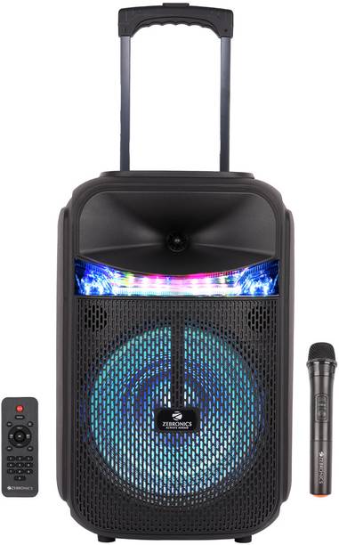 ZEBRONICS Zeb-Jolt Trolley DJ with 30.48cm Driver,bass,wireless mic,remote control 50 W Bluetooth Party Speaker
