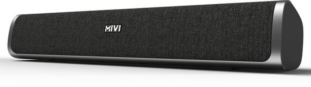 Mivi Fort S24 with Dual Full Range Drivers, 6Hrs Playback, Voice Assistant 24 W Bluetooth Soundbar
