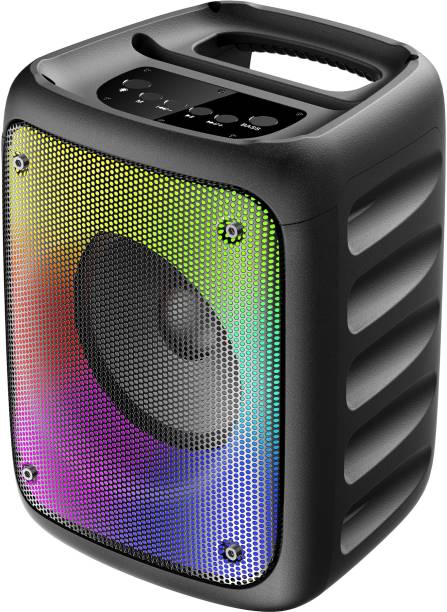 ZEBRONICS (Sound Feast 91) USB/mSD,AUX,FM,Mobile Holder,TWS,RGB,6.3mm Microphone Input 24 W Bluetooth Home Audio Speaker