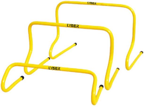 LYGER Training Agility Hurdle for Football and Running 9 inch PVC Speed Hurdles