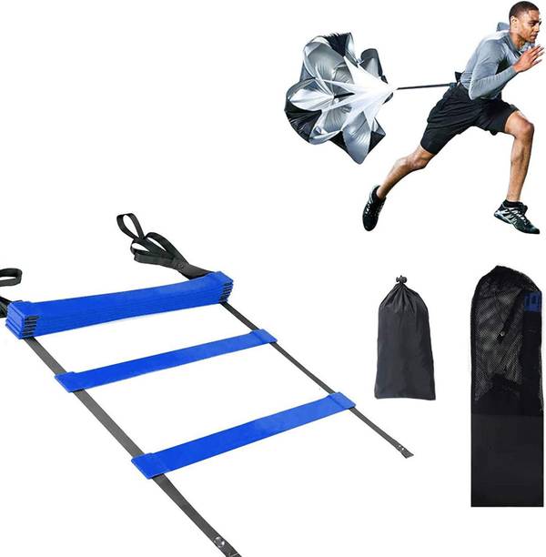 Leosportz 3.5m ladder comes with 6 rungs with speed training parachute Speed Ladder