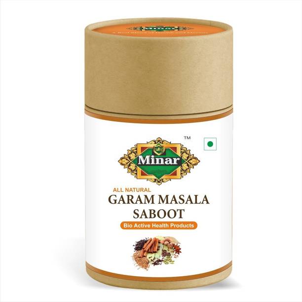 Minar 100% Natural & Organic Spices Saboot Garam Masala - 300gm (Pack of 1)