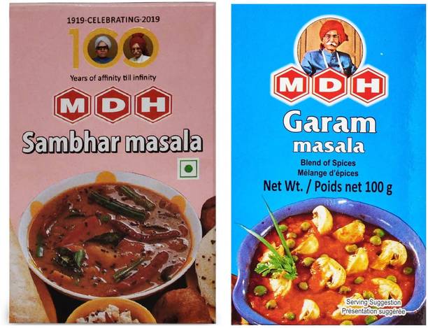 MDH Garam Masala + Sambhar Masala Combo Pack of 2