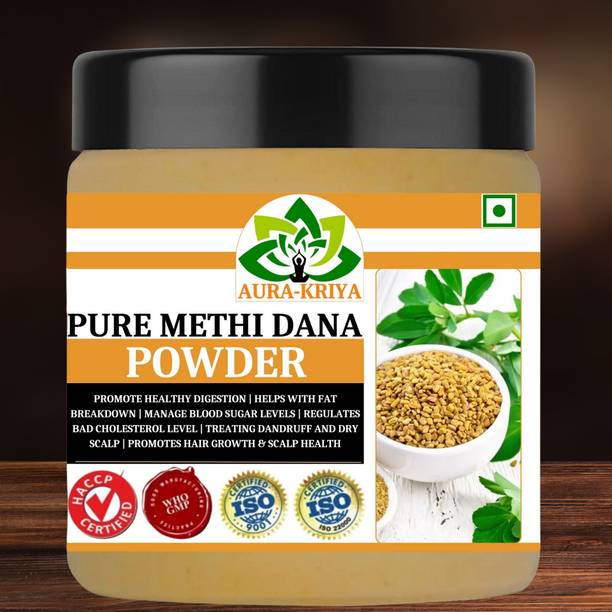 Aura Kriya Methi Dana Powder | Fenugreek Seed Powder | Pure Methi Seed Powder
