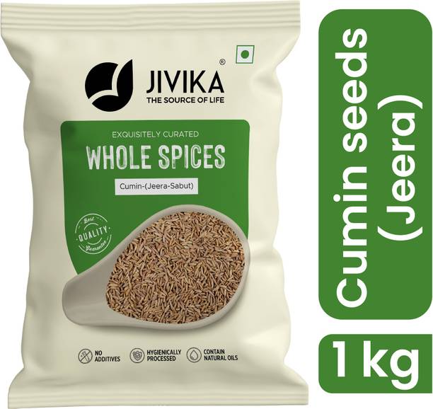 jivika Whole Cumin Jeera 1 Kilogram, Cumin Seed, Jeera Spice Whole