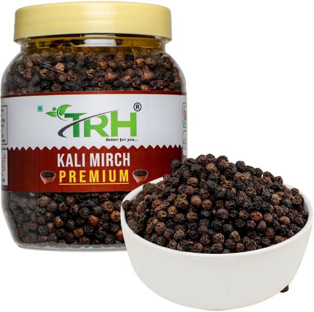 TRH Premium Organic Whole Black Pepper Natural Sabut Kali Mirch, Bold Size - TH01