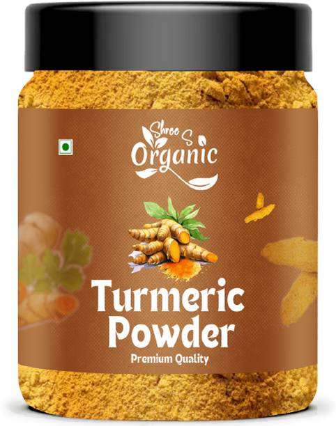 SHREE S ORGANIC Pure Turmeric Powder (Haldi) – 1kg | Natural & Unadulterated | Rich in Curcumin