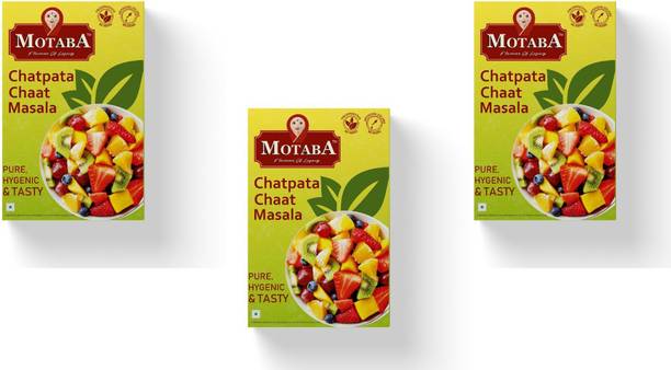 MOTABA Chatpata Chaat Masala Powder for Fruits, Bhel Puri, Dahiwada & Aloo Chat