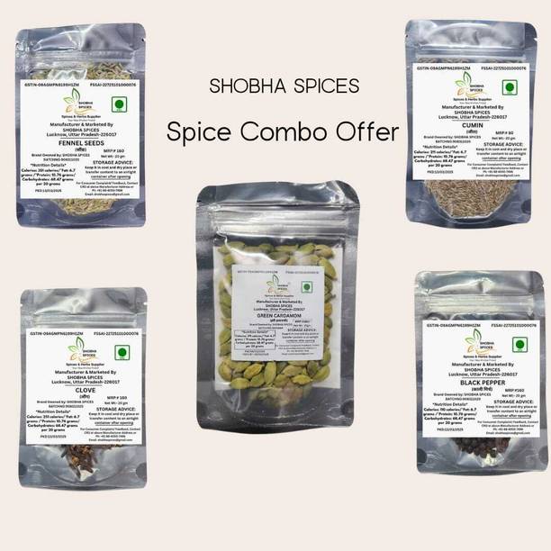 shobha spices Spices Combo Pack Of 5 Spices 100 gm