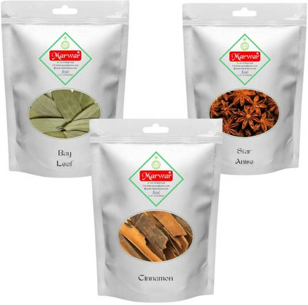 Marwar Bay Leaf + Cinnamom + Star Anise | Combo Pack of 3