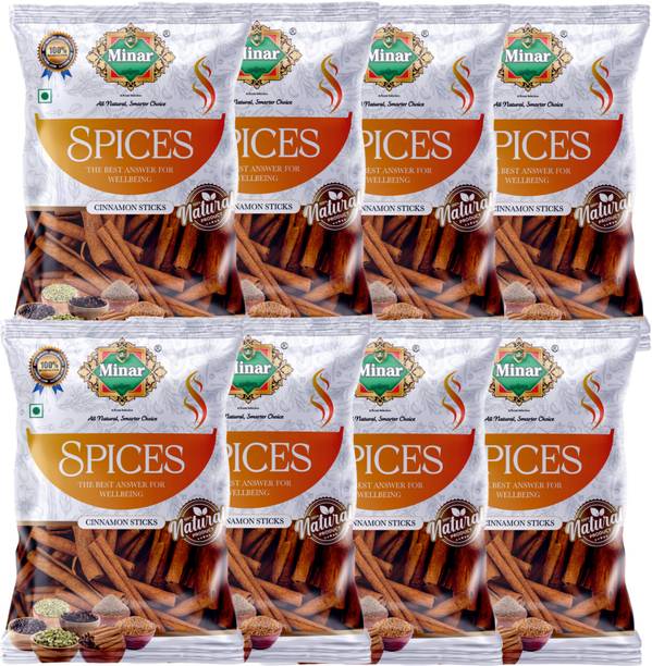 Minar Cinnamon Sticks (Dalchini Sticks) (Whole Spices) / (25g x 8)