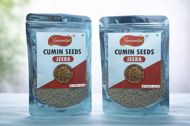 VARVANTA Premium Quality Cumin Seeds 200 GM Each| Pack Of 2 (400 GM) |Jeera Whole