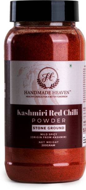 Handmade Heaven Kashmiri Red Chilli Powder Jar|Stone-Ground,Fiery&Natural Flavor