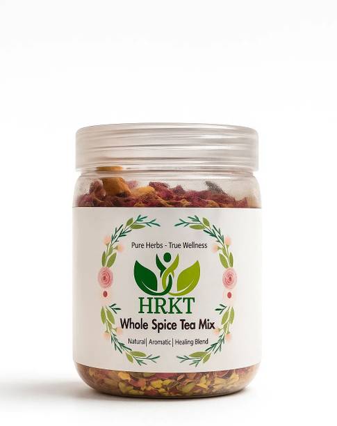 HRKT Whole Spice Tea Mix with Dalchini, Elaichi, Sonth, Clove, Pepper & Rose Petals