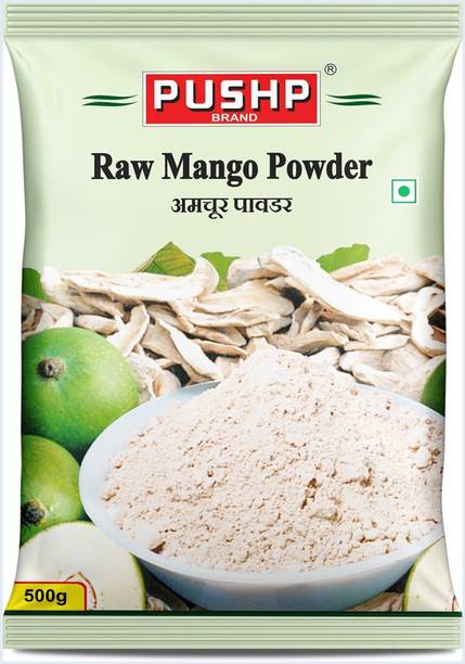 Pushp Brand Amchur Powder 500g Pouch | Dry Mango Spice | Tangy Indian Seasoning | Pack of 1