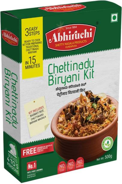 Abhiruchi Chettinad Biryani Masala Kit Ready-to-Cook Masala Kit for Flavorful Chettinad