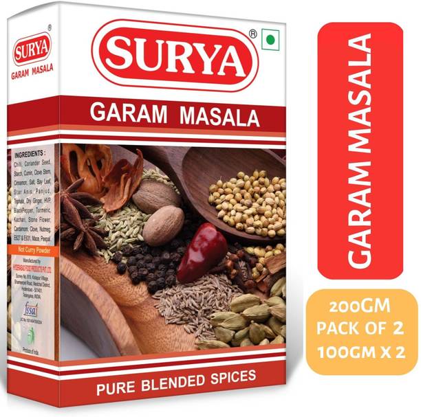 Surya 200gm GARAM MASALA (Pack of 2; 100g each)
