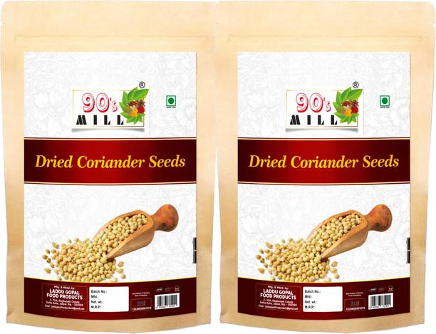 90's MILL Rich Sabut Dhania||Dhaniya Seeds||Coriandrum sativum||Coriander Seed-80Gx2Pk