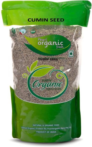Pearl Organic Fresh Organic Cumin Seeds (Jeera) – Natural Whole Sabut Jeera for Cooking & Spice